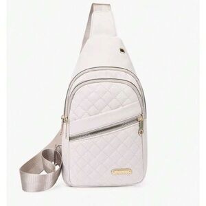 Elegant White Quilted Women's Bag